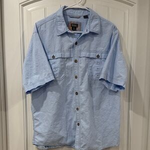 EUC Royal Robbins Light Blue Casual Button Down Shirt
